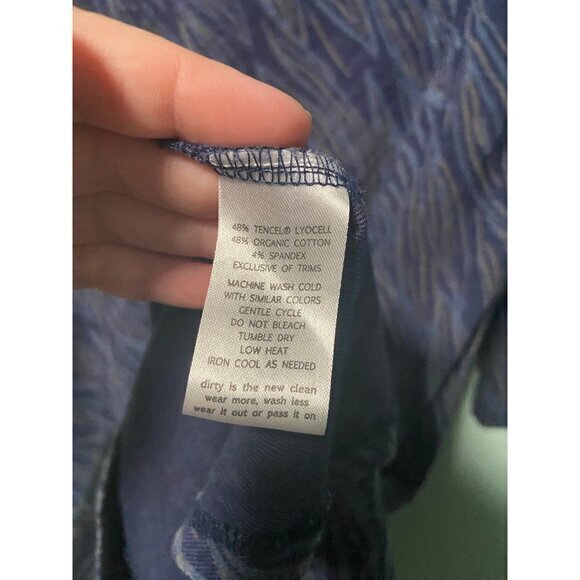 Horny Toad Women's Purple Blue Patterned‎ Dress Size Medium - Picture 5 of 6